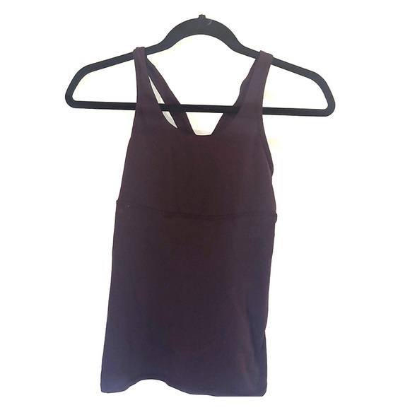 2 Lululemon racer workout top built in bra size 6 - Picture 1 of 5